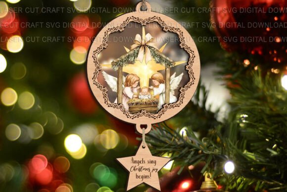 Download Nativity Christmas Frame Svg for Acrylic - Acrylic Collection