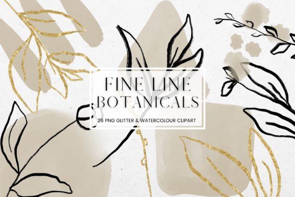 Download Fine Line Floral, Grey Watercolour - Fine line Collection
