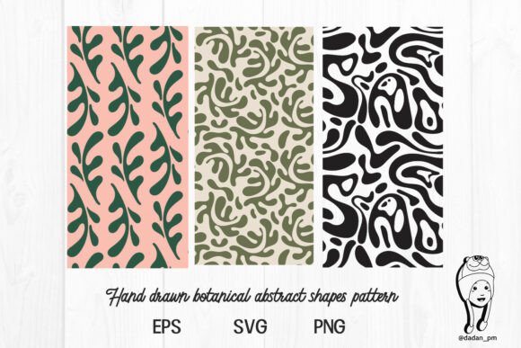 Download Hand Drawn Botanical Abstract Shapes - Botanical abstract shapes Collection