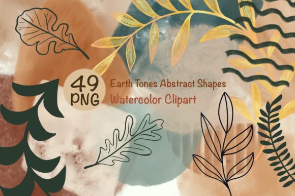 Download Watercolor Elements|Earth Tones Abstract - Element Collection