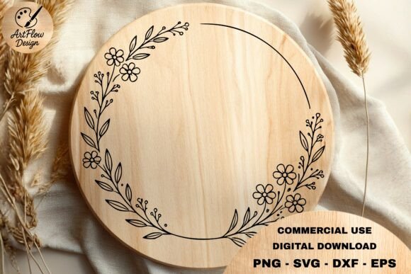 Download Floral Circle Frame SVG - Circle Collection