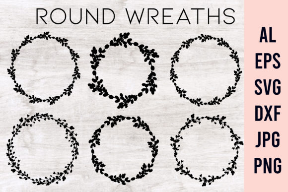 Download Floral Wreath, Easter Circle Frame Set - Circle Collection