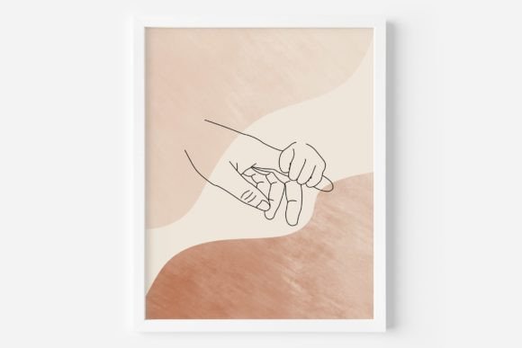 Download Mother and Child Fine Line Wall Art - Fine line Collection