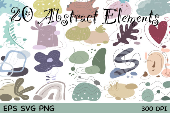 Download 20 Abstract Elements  with Doodle Style - Element Collection