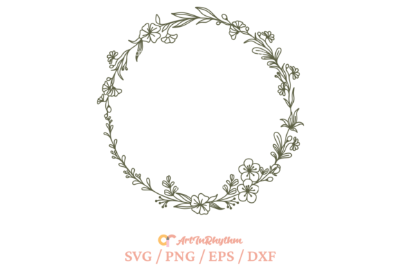 Download Wreath Svg, Circle Frame Monogram Svg - Circle Collection