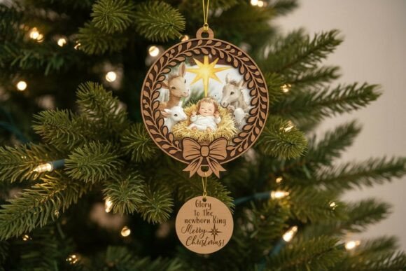 Download Nativity Christmas Frame Svg for Acrylic - Acrylic Collection