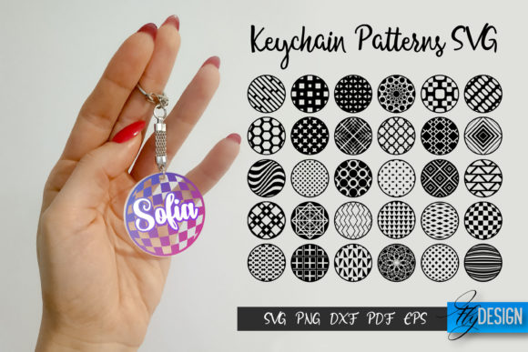 Download Keychain Patterns SVG. Round Acrylic Key - Acrylic Collection