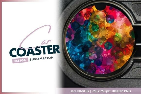 Download Abstract Colorful Circle with Ink Blotch - Circle Collection