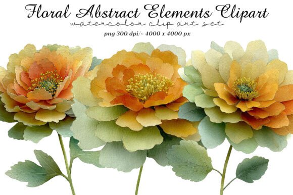 Download Floral Abstract Elements Clipart - Element Collection