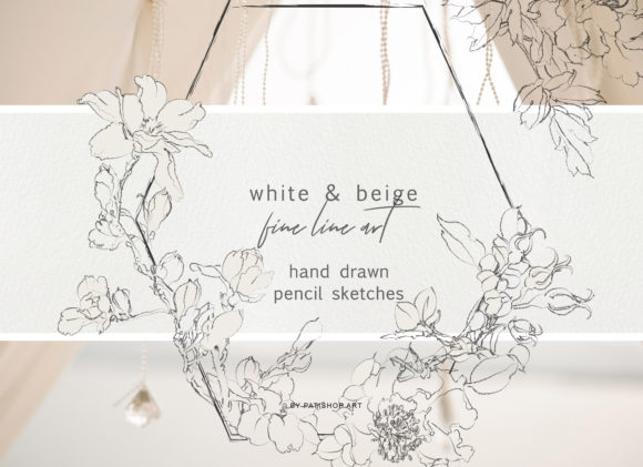 Download Pencil Sketched Fine Line Flowers - Fine line Collection