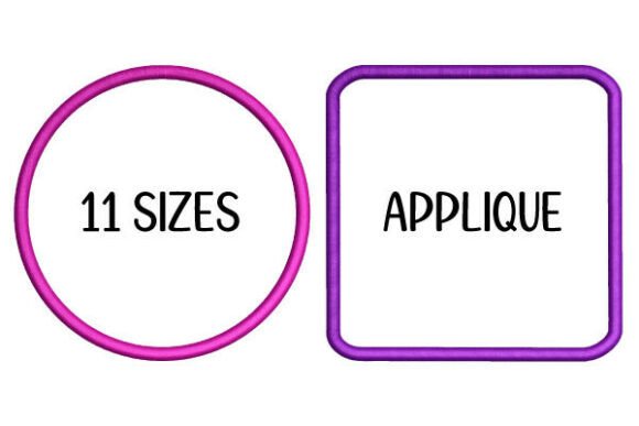 Download Circle &amp; Rounded Square Satin Stitch - Circle Collection