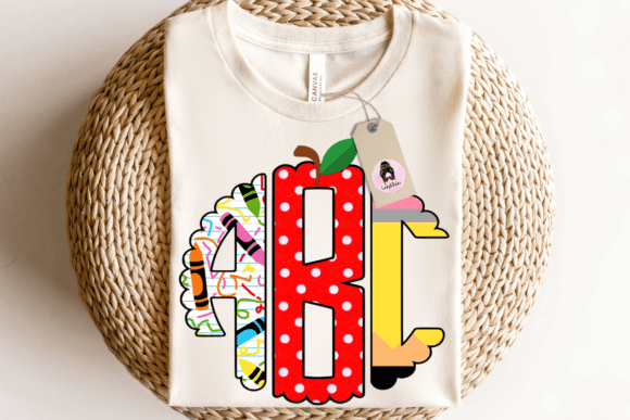 Download Back to School Handdraw Circle Monogram - Circle Collection