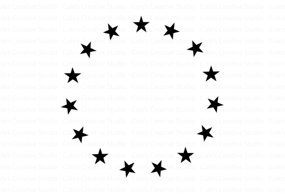 Download Star Wreath Circle Frame Svg - Circle Collection