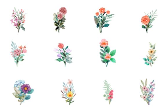 Download Watercolor Flower Elements - Element Collection