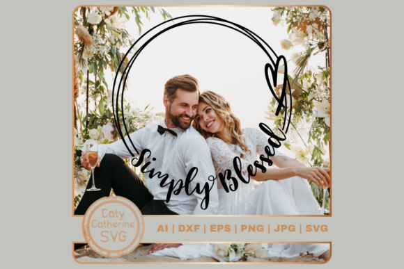Download Simply Blessed Doodle Circle Frame - Circle Collection