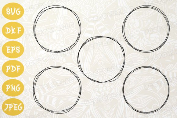 Download Hand-Drawn Circle Frame SVG Bundle - Circle Collection