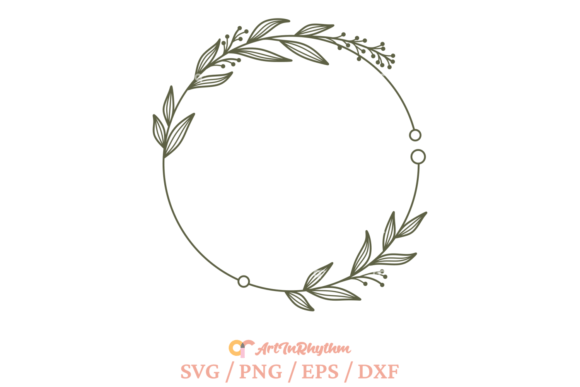 Download Floral Wreath Svg, Circle Frame Svg - Circle Collection