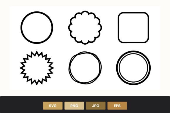 Download Simple Circle Badge Frames Vector - Circle Collection